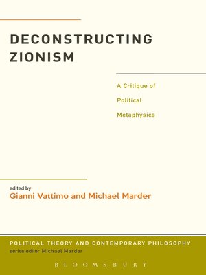 cover image of Deconstructing Zionism